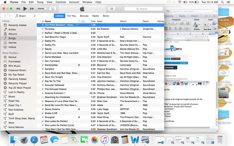 Maak iTunes oop en klik met die rechtermuisknop op New Mp3 File