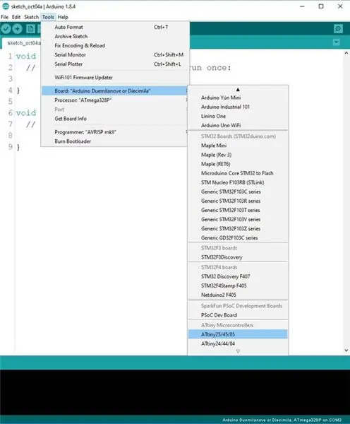 Programarea lui Attiny