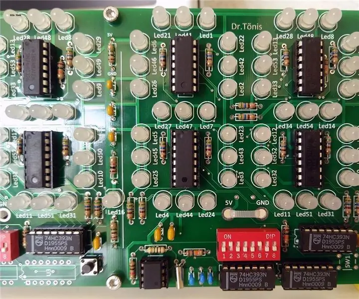 Een LED-klok zonder microcontroller: 12 stappen