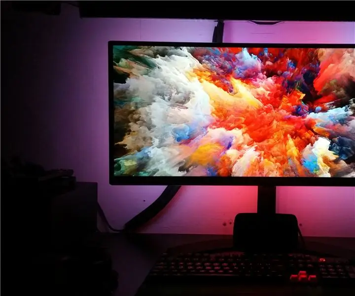 DIY PC Ambient Lighting โดยใช้ Arduino และ WS2812b LEDs: 6 ขั้นตอน (พร้อมรูปภาพ)