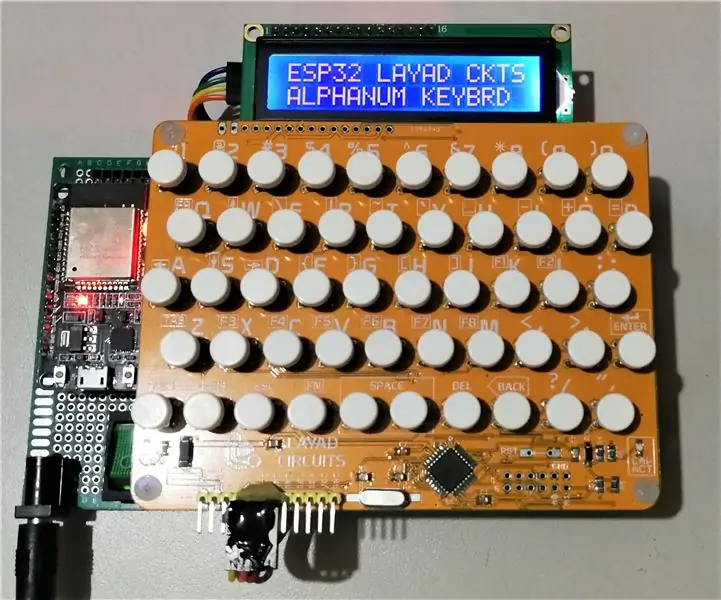 Layad Circuits Alfanumeriese sleutelbord met ESP32 en karakter LCD: 4 stappe