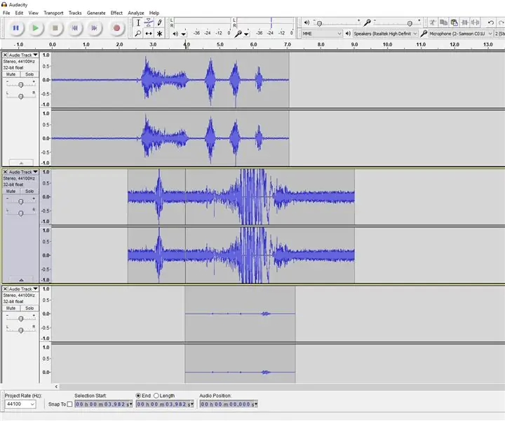 Audacity-тай сонирхогчдын дуу хоолой: 10 алхам