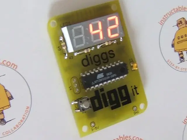 Digg Button Kit V1.0: 5 trin