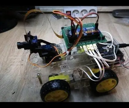 RasbperryPi -motor met FPV -kamera. Beheer deur die webblaaier: 31 stappe (met foto's)