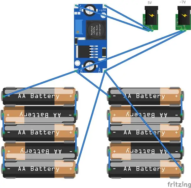 Strøm (AA -genopladelige batterier) Mulighed 1/2