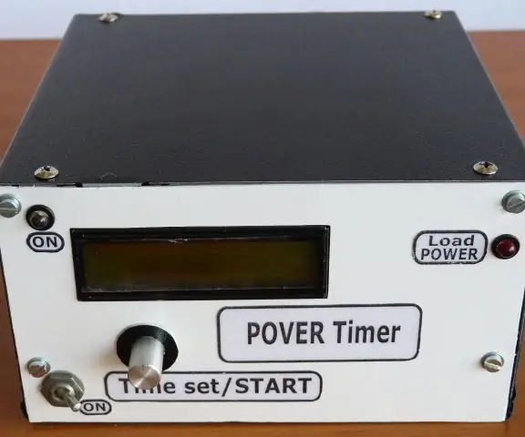 Power Timer Med Arduino og Rotary Encoder: 7 trin (med billeder)