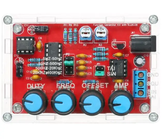 "Мэргэжлийн ILC8038 функц үүсгэгч DIY иж бүрдэл" -тэй танилцах: 5 алхам