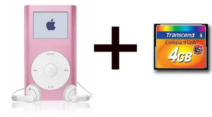 Actualice su iPod Mini con memoria flash - ¡No más disco duro !: 6 pasos (con imágenes)