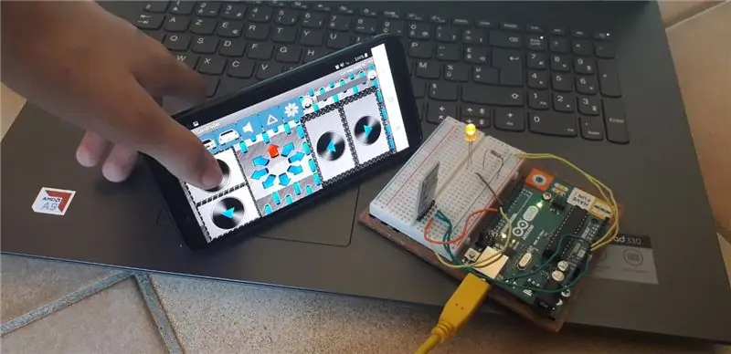 Arduino'da Bluetooth -a Led