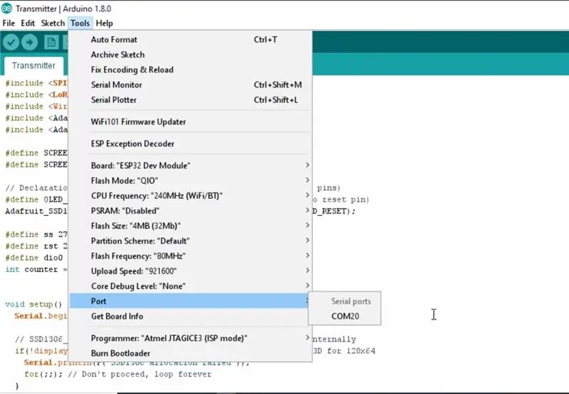 Codificación del módulo