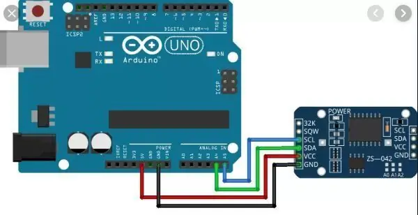 Pripojenie RTC k Arduinu