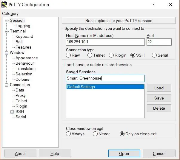 Comience con Putty