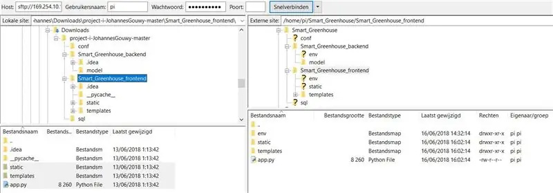 Uploade-Code auf Raspberry Pi