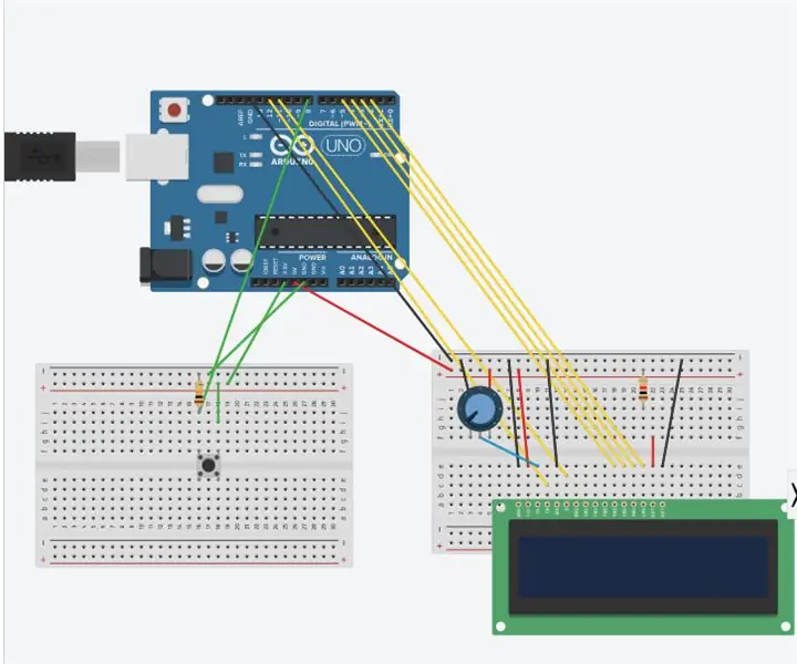 Da/Ne LCD s pritiskom na gumb: 4 koraki