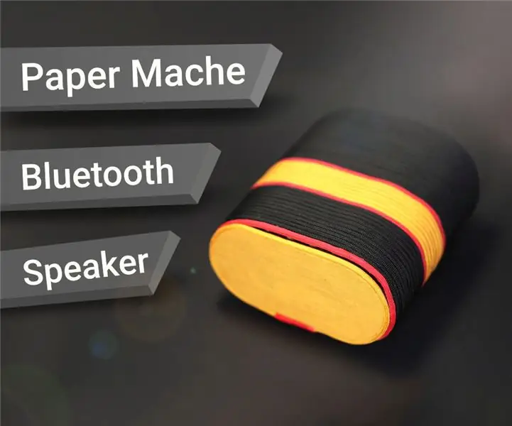 Alto-falante Bluetooth Paper Mache: 23 etapas (com imagens)