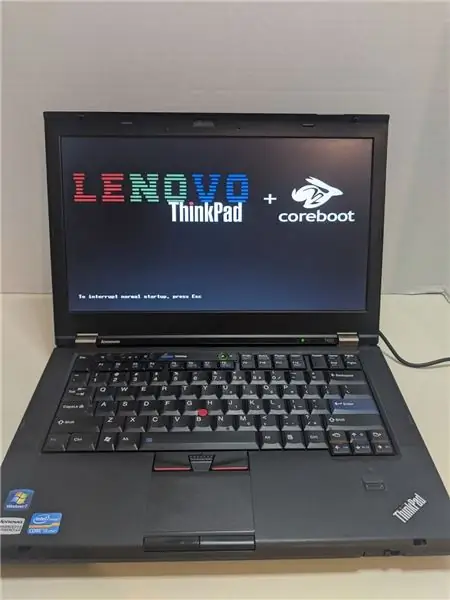 Lenovo T420 Coreboot avec Raspberry Pi