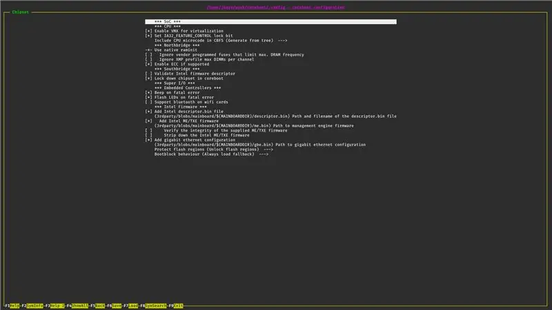 Configurez l'image Coreboot. (Sur PC principal)