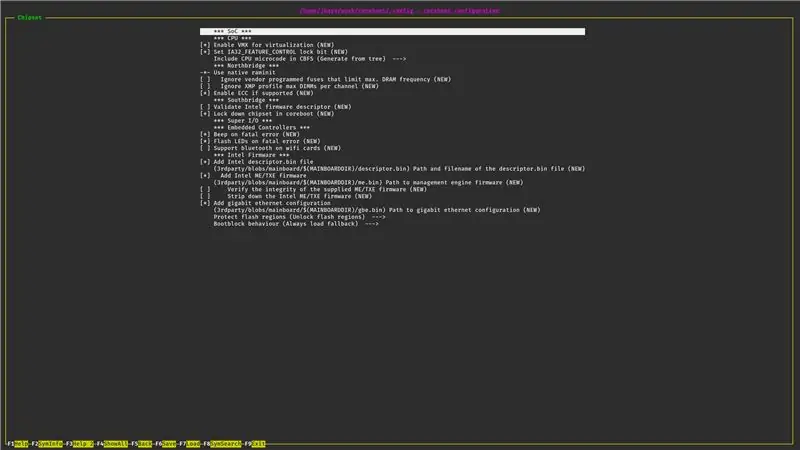 Configurez l'image Coreboot. (Sur PC principal)