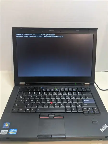 Rakstīt Coreboot uz T420 (uz RPI)