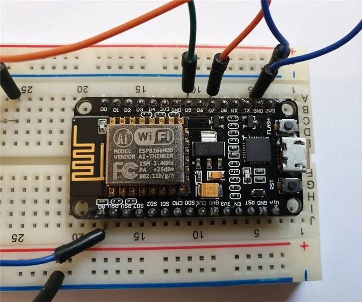 Zapisujte podatke i iscrtajte grafikon na mreži koristeći NodeMCU, MySQL, PHP i Chartjs.org