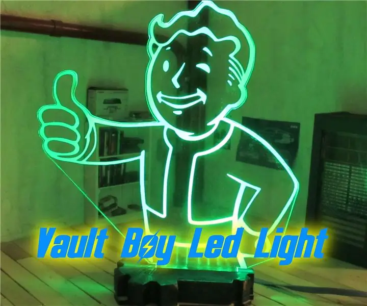 Fallout Vault Boy Led Light: 5 vaihetta (kuvilla)