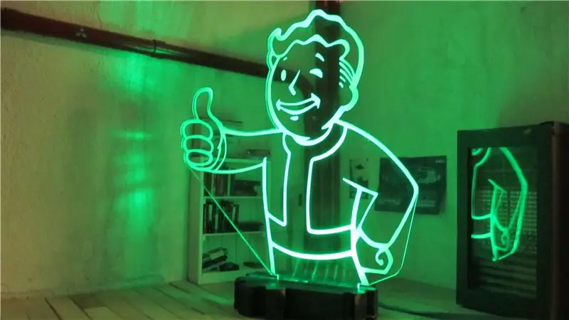 Fallout Vault Boy Led Light