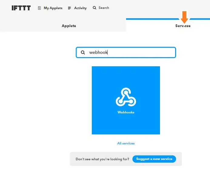 Opsæt IFTTT på Ameba MCU