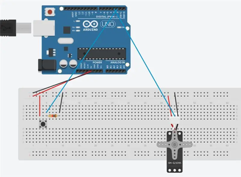 Бир баскычты Arduino тактасына туташтырыңыз