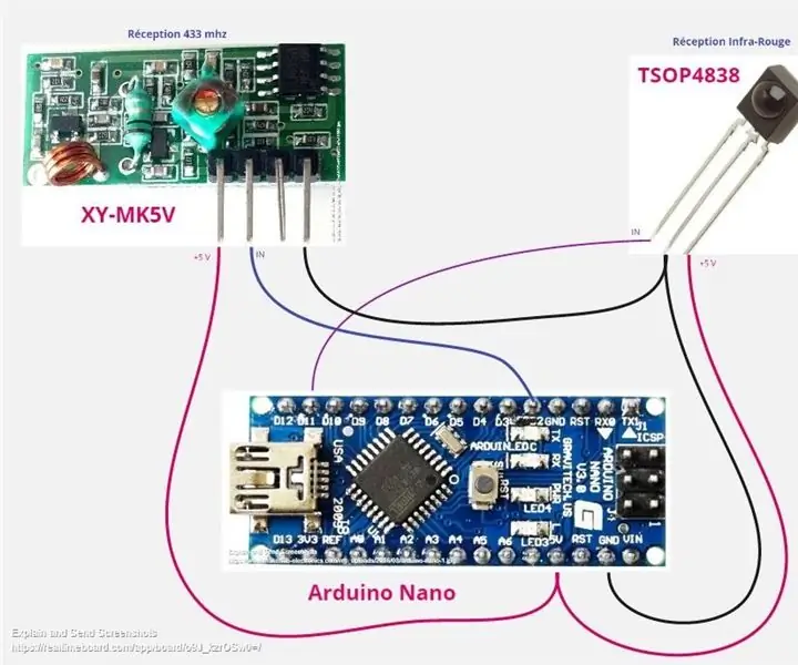 Récupérer Les Codes Infra-Rouge Et 433mhz: 4 Steps