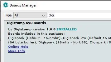 Programmering af Digispark Board