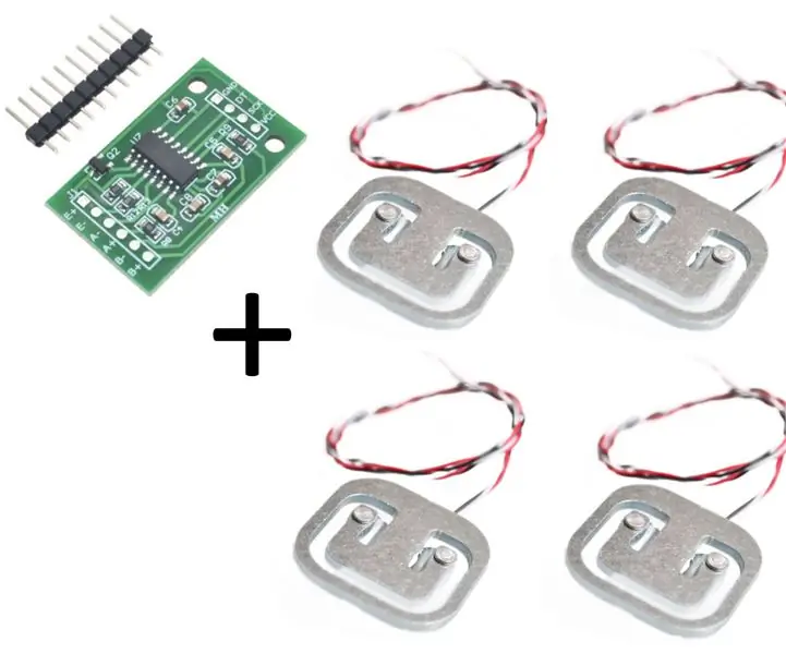 Balance de salle de bain Arduino avec cellules de charge de 50 kg et amplificateur HX711 : 5 étapes (avec photos)