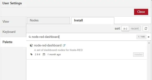 IBM Node Red-Dashboard