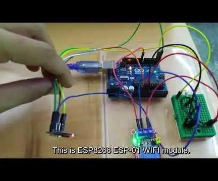 Arduino Uno + ESP8266 ESP-01 Allumez une lampe via Internet (pas LAN WIFI): 3 étapes