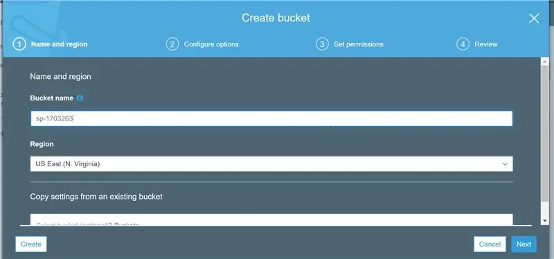 Erstellen eines S3-Buckets