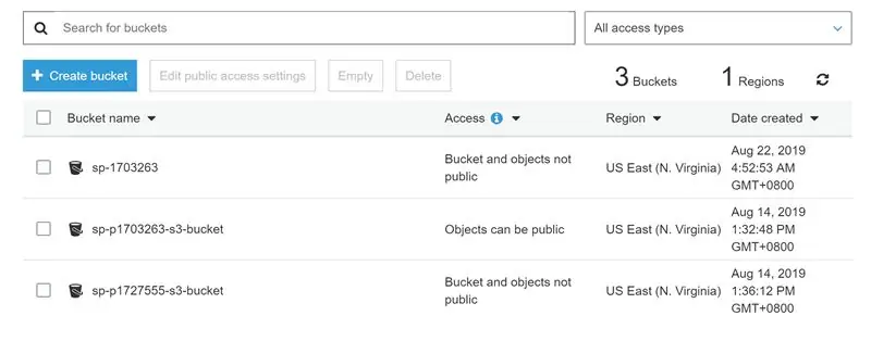 S3 बकेट बनाना
