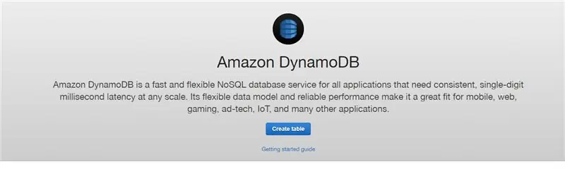 DynamoDB tabulas un kopas noteikumu izveide