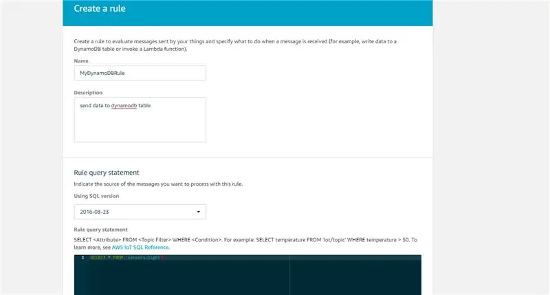 DynamoDB-Tabelle erstellen und Regeln festlegen