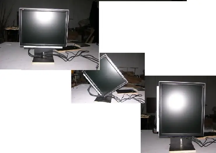 Monitor rrotullues ose rrotullues LCD: 6 hapa