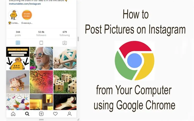 Hoe om foto's op Instagram vanaf u rekenaar te plaas met behulp van Google Chrome