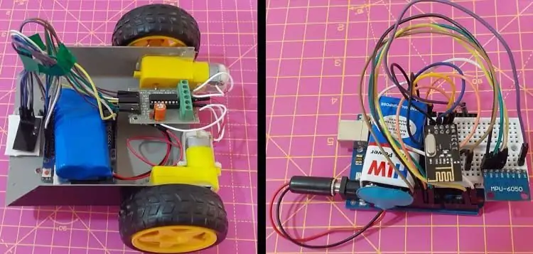 Ua haujlwm ntawm Tes Taw Kev Tswj Tus Neeg Hlau Siv Arduino