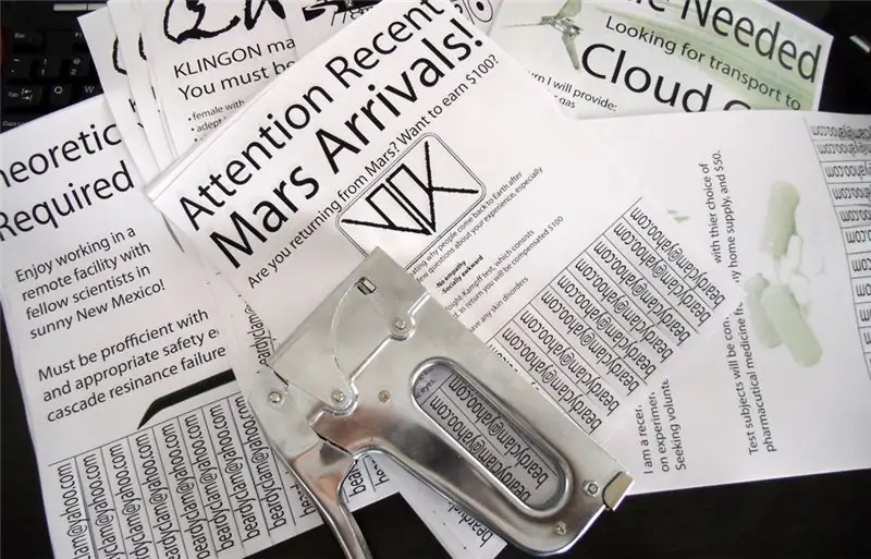 Phony Fliers With Rip-off Tabs: 6 Steps (with Pictures)