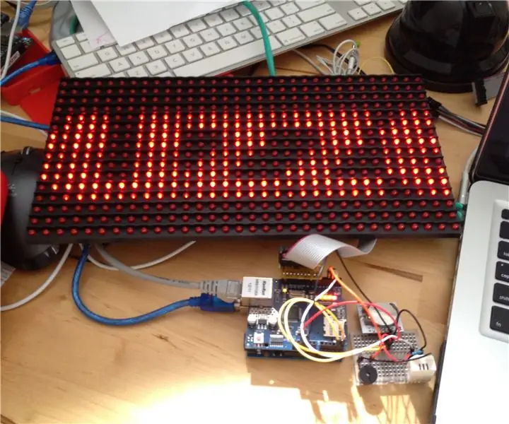 Alerta domèstica: missatgeria Arduino + Cloud en una pantalla gran: 14 passos (amb imatges)