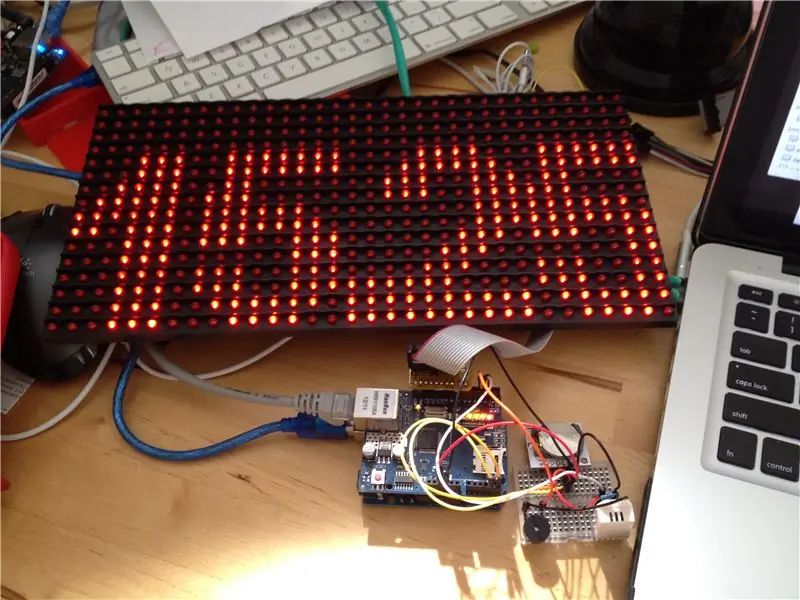 Alerte à la maison: Arduino + messagerie cloud sur un grand écran