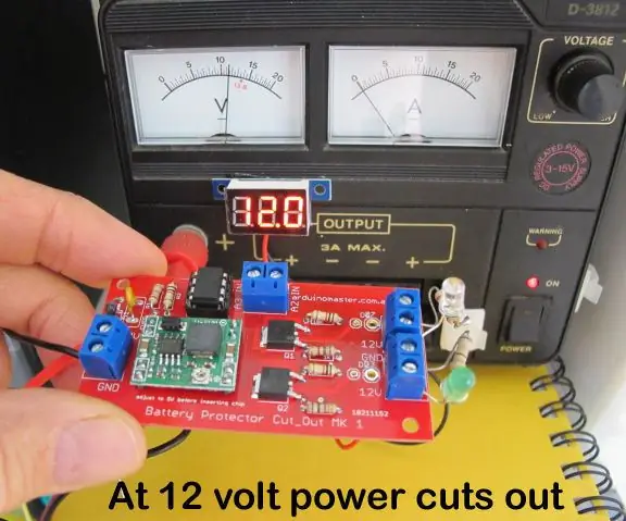 Économiseur de batterie, interrupteur de protection contre les décharges avec ATtiny85 pour voiture au plomb ou batterie Lipo : 6 étapes