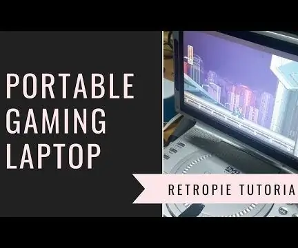 Laptop portátil para jogos usando Raspberry Pi: 8 etapas