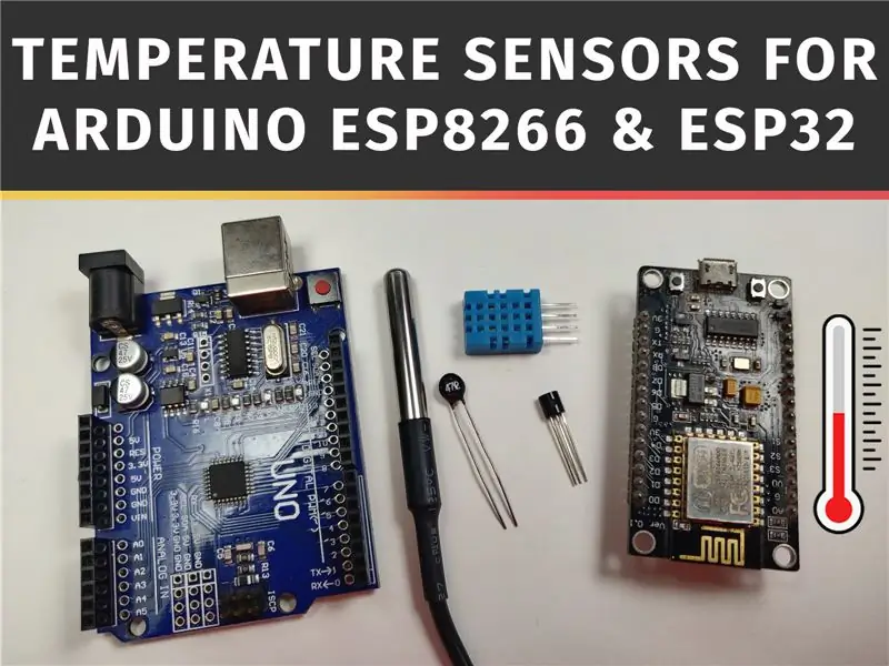 Sučelje temperaturnog senzora DS18B20 s Arduinom i ESP8266