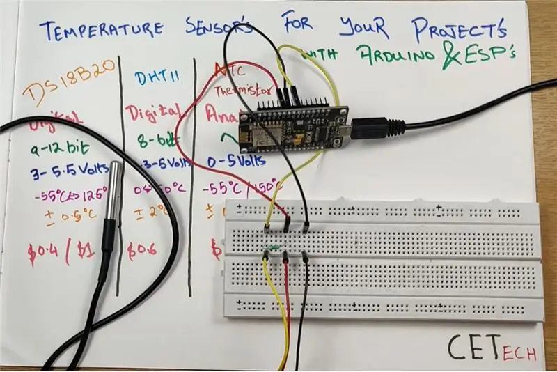 اتصال DS18B20 با ESP8266