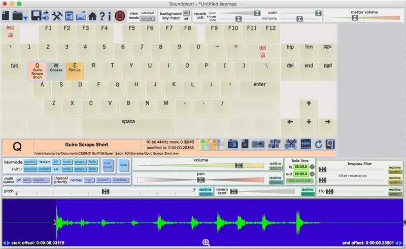 Platzieren von Samples in Soundplant