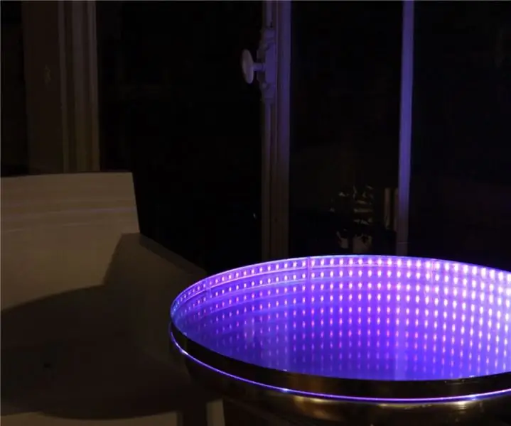 Infinity Mirror and Table (Dengan Alat Santai): 7 Langkah (dengan Gambar)