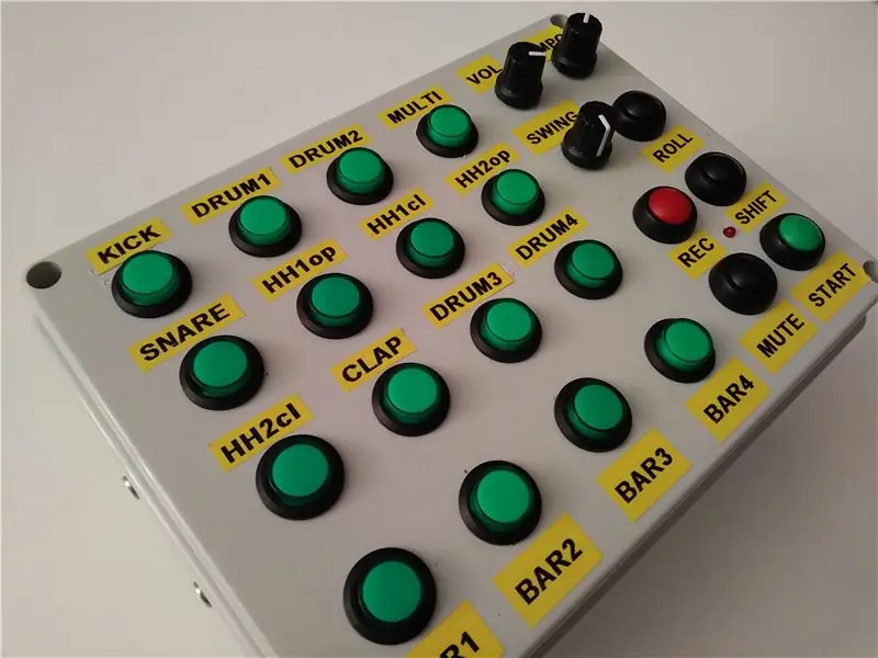 Arduino MIDI Rhythm Section Sequencer